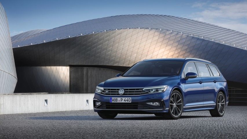 vw volkswagen passat variant r-line modra