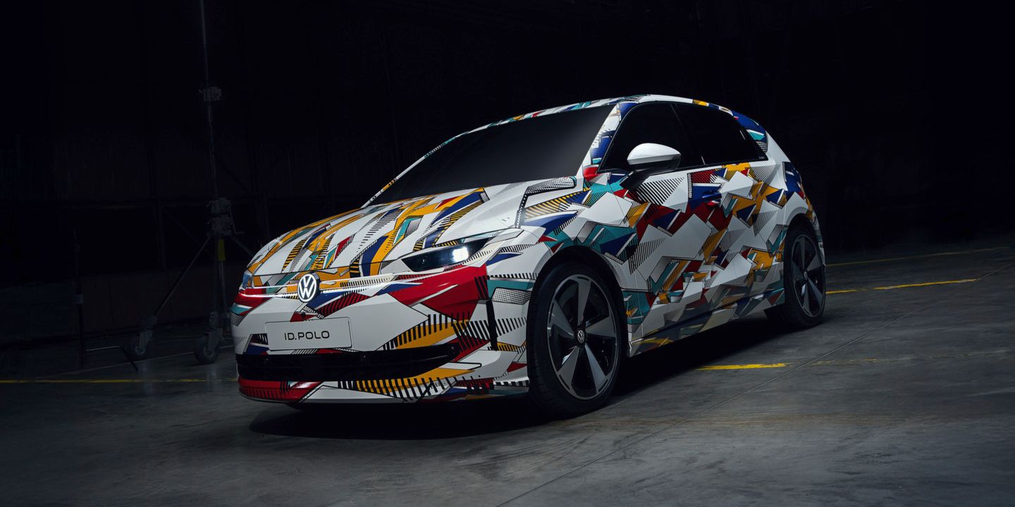 Sprednji pogled na novi VW ID. Polo