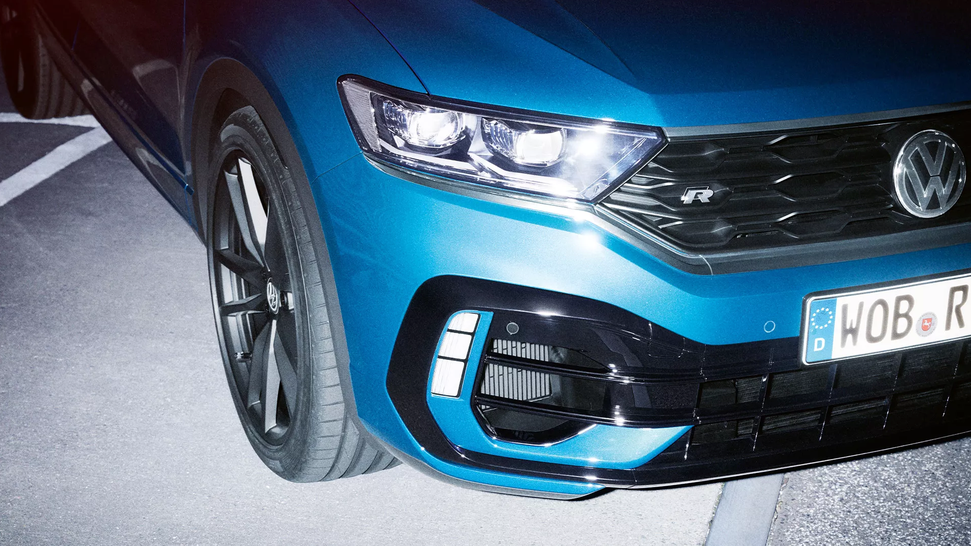 VW T-Roc R detajlni posnetek sprednjega dela