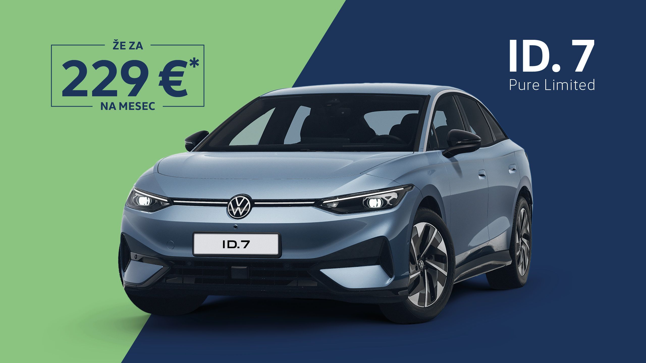 ID.7 Pure Limited je lahko vaš že za 229 € / mesec*. 