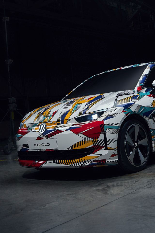 Sprednji pogled na novi VW ID. Polo