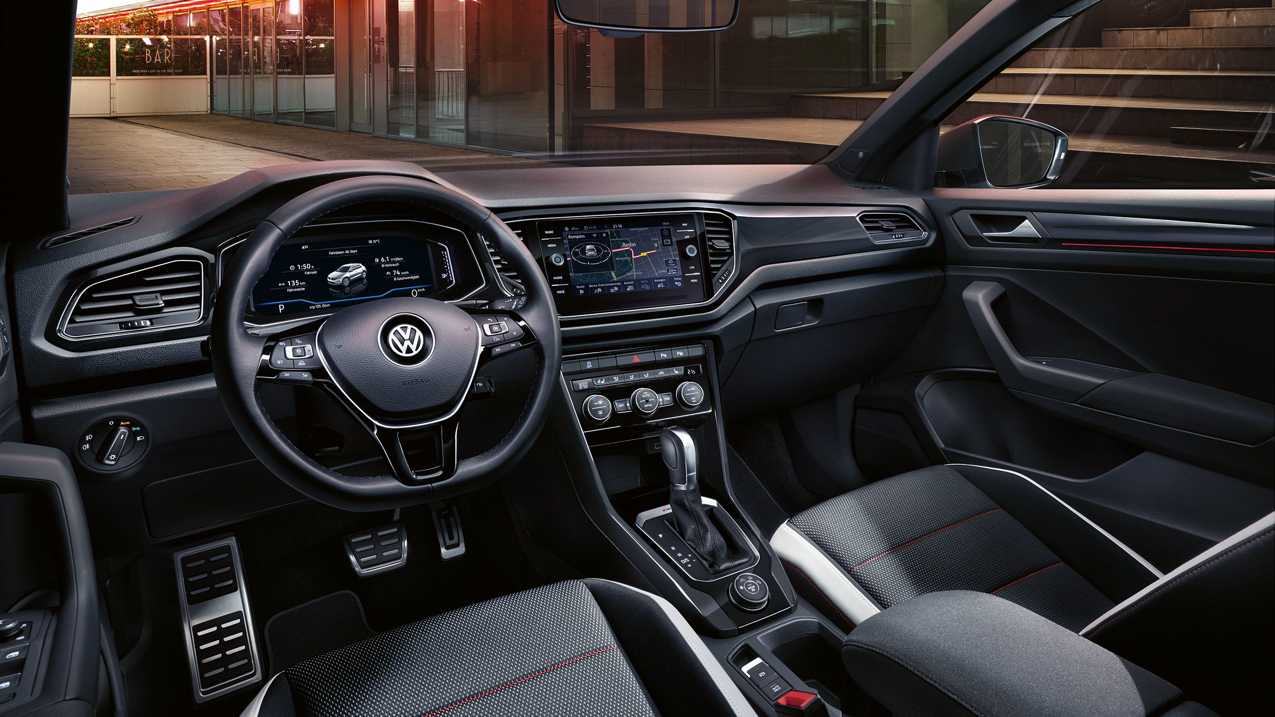 vw volkswagen t-roc notranjost