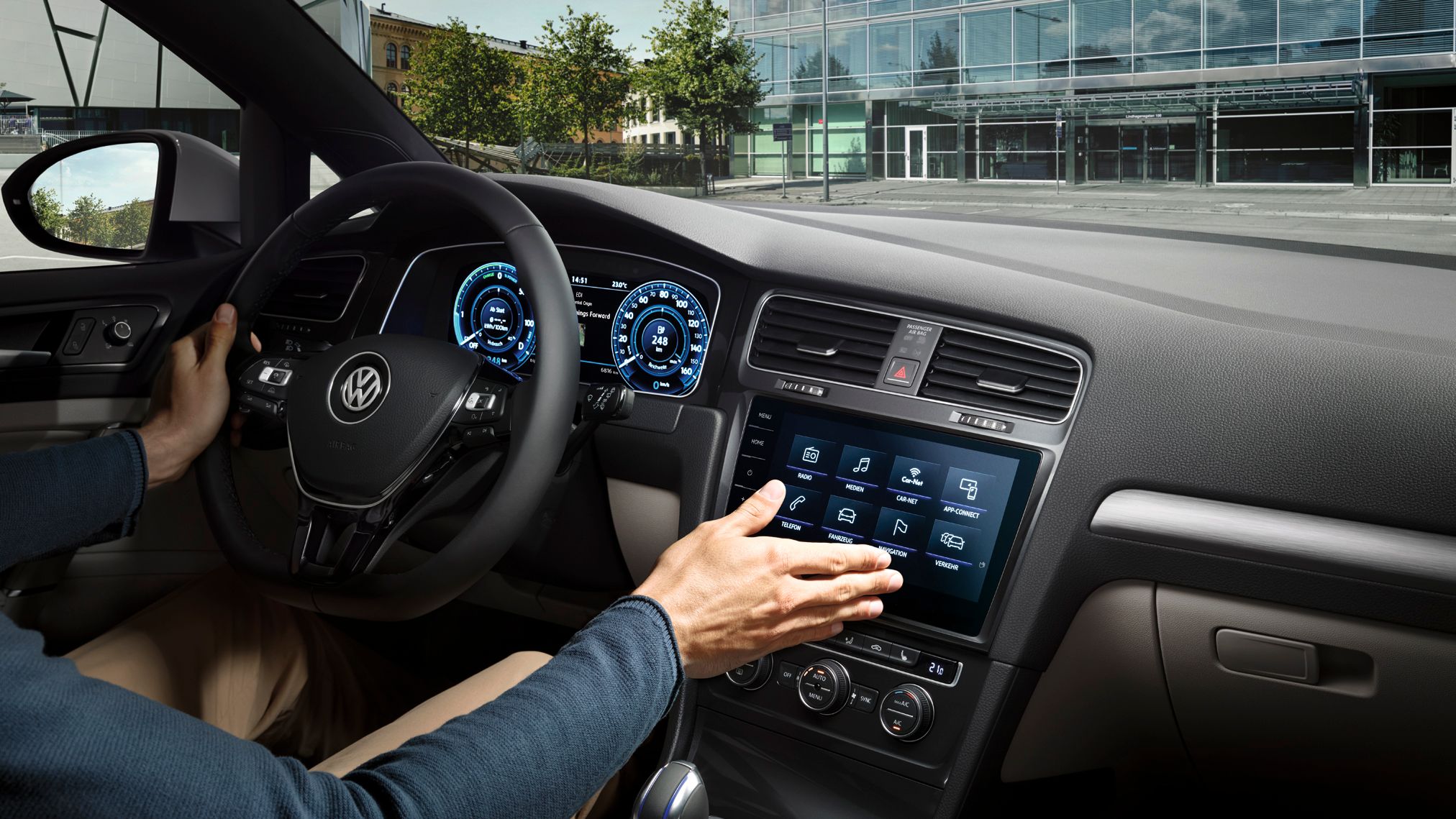 vw volkswagen e-golf upravljanje z gestami