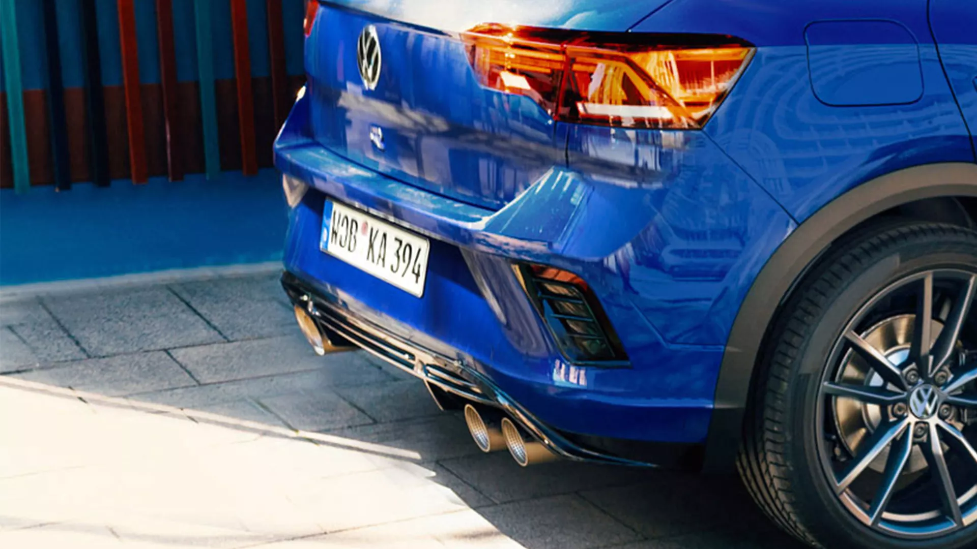 VW T-Roc R detajl izpušne cevi
