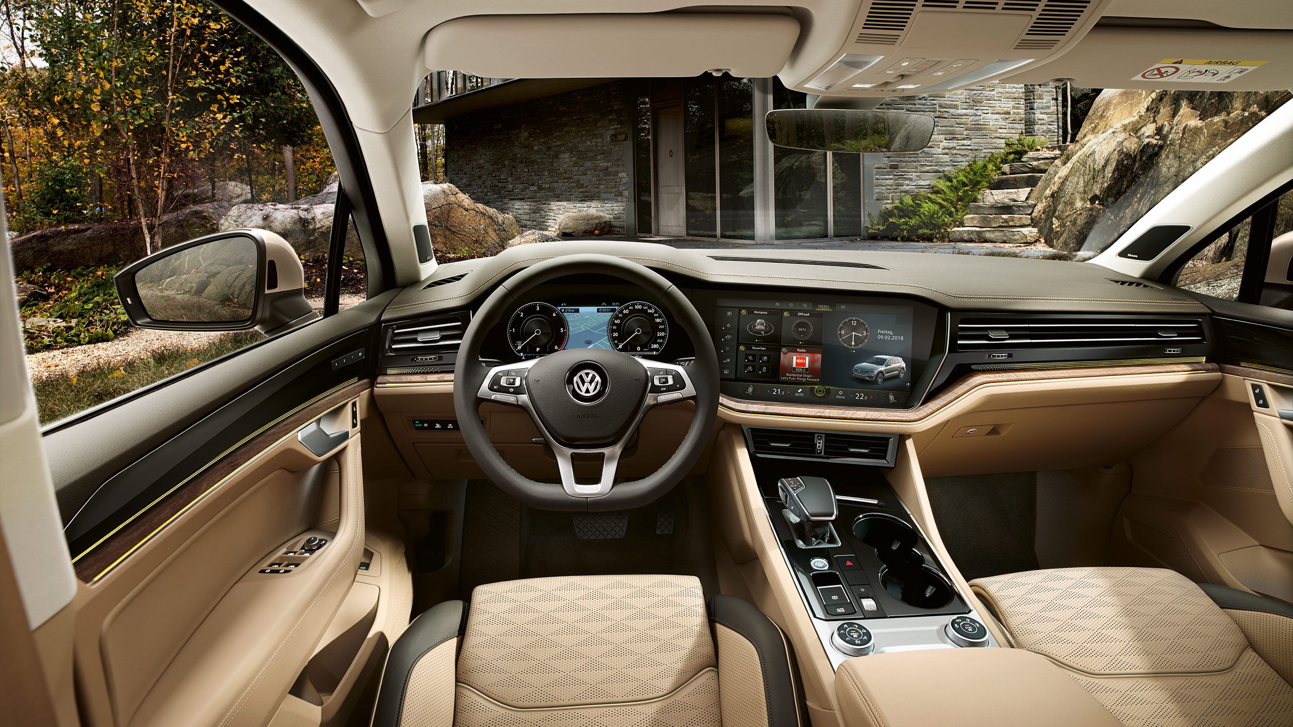 vw volkswagen touareg bela notranjost