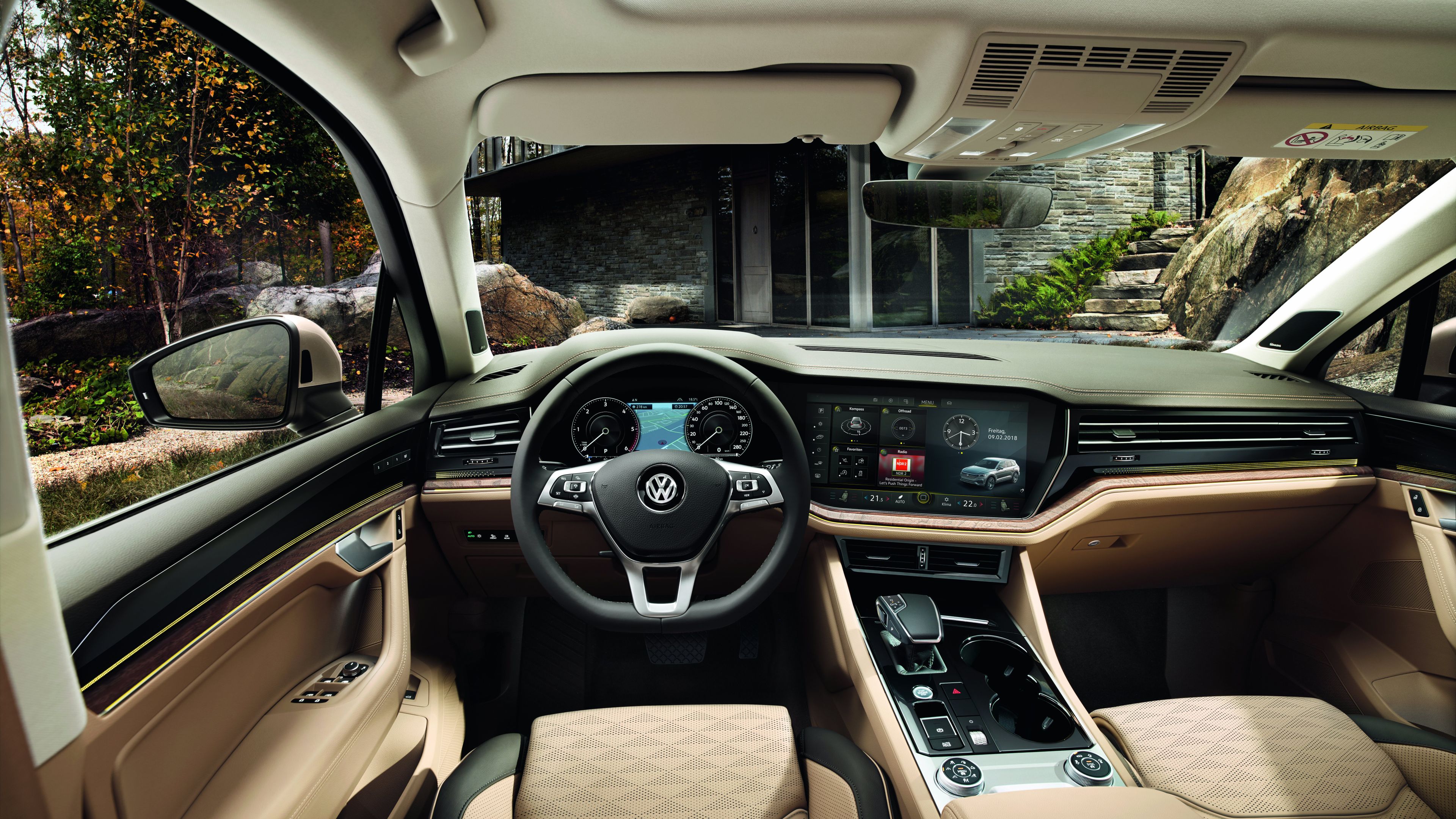 vw volkswagen touareg notranjost