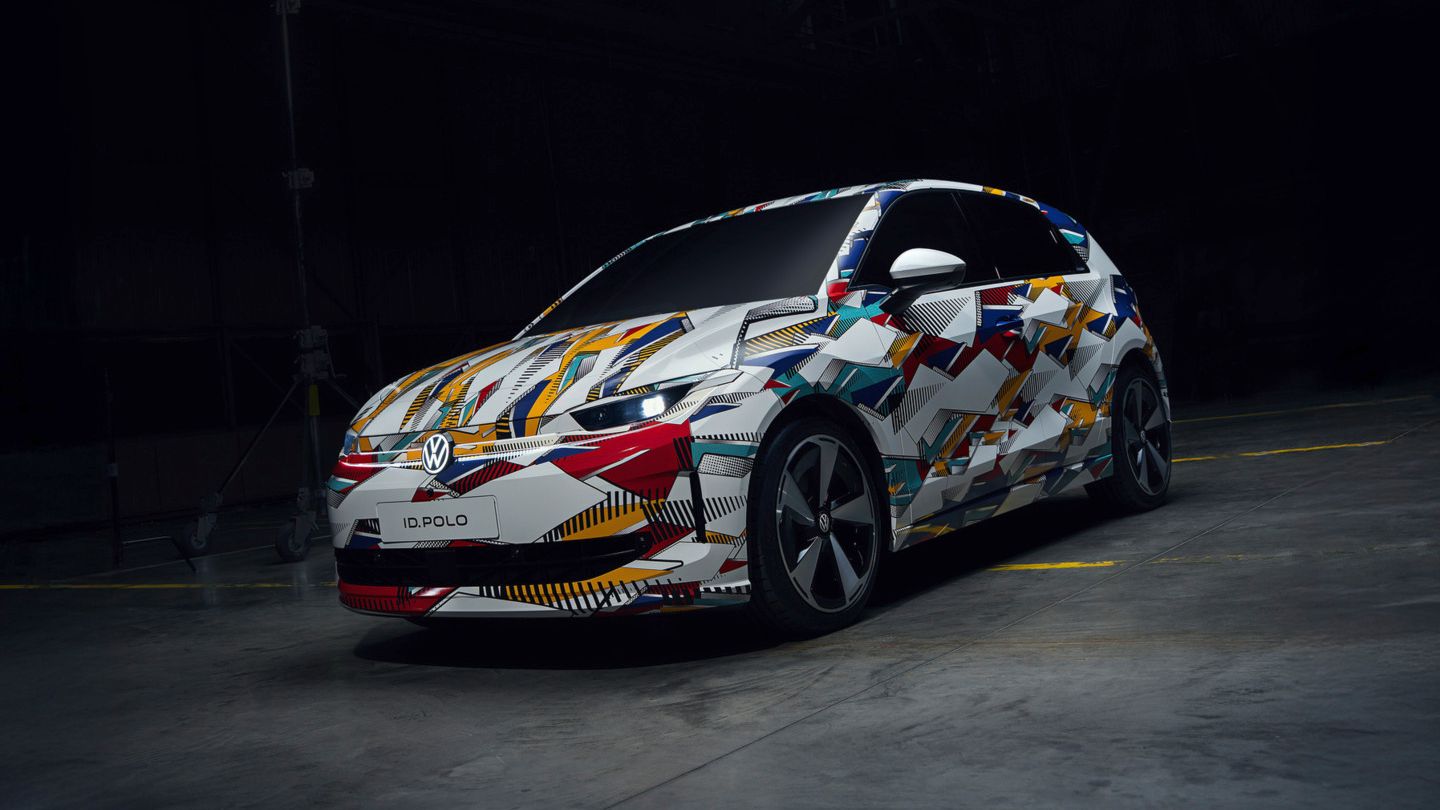 Sprednji pogled na novi VW ID. Polo