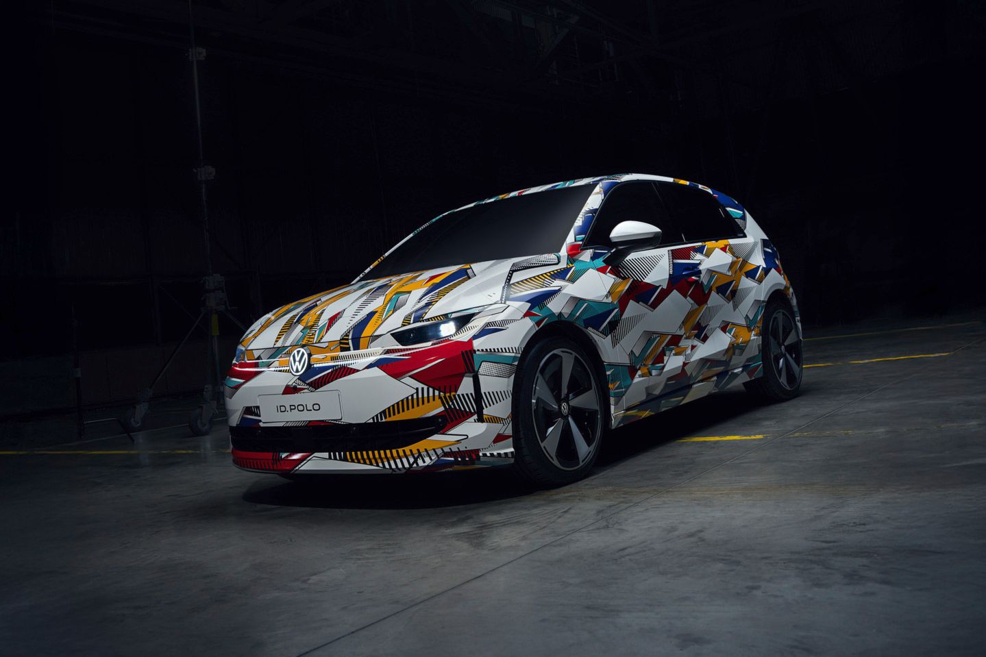 Sprednji pogled na novi VW ID. Polo