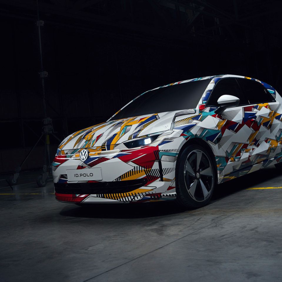 Sprednji pogled na novi VW ID. Polo
