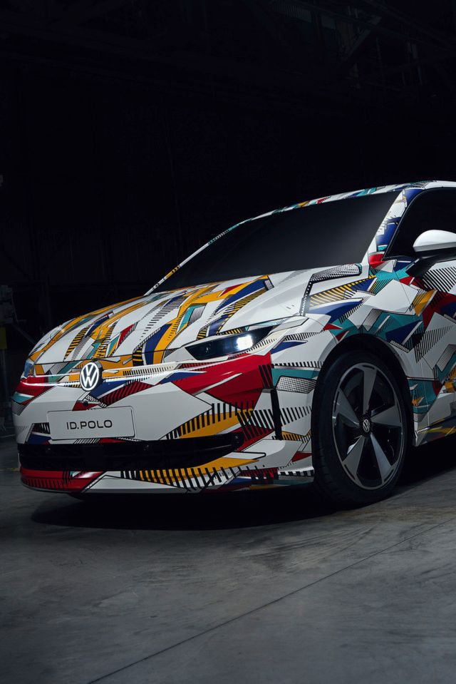 Sprednji pogled na novi VW ID. Polo