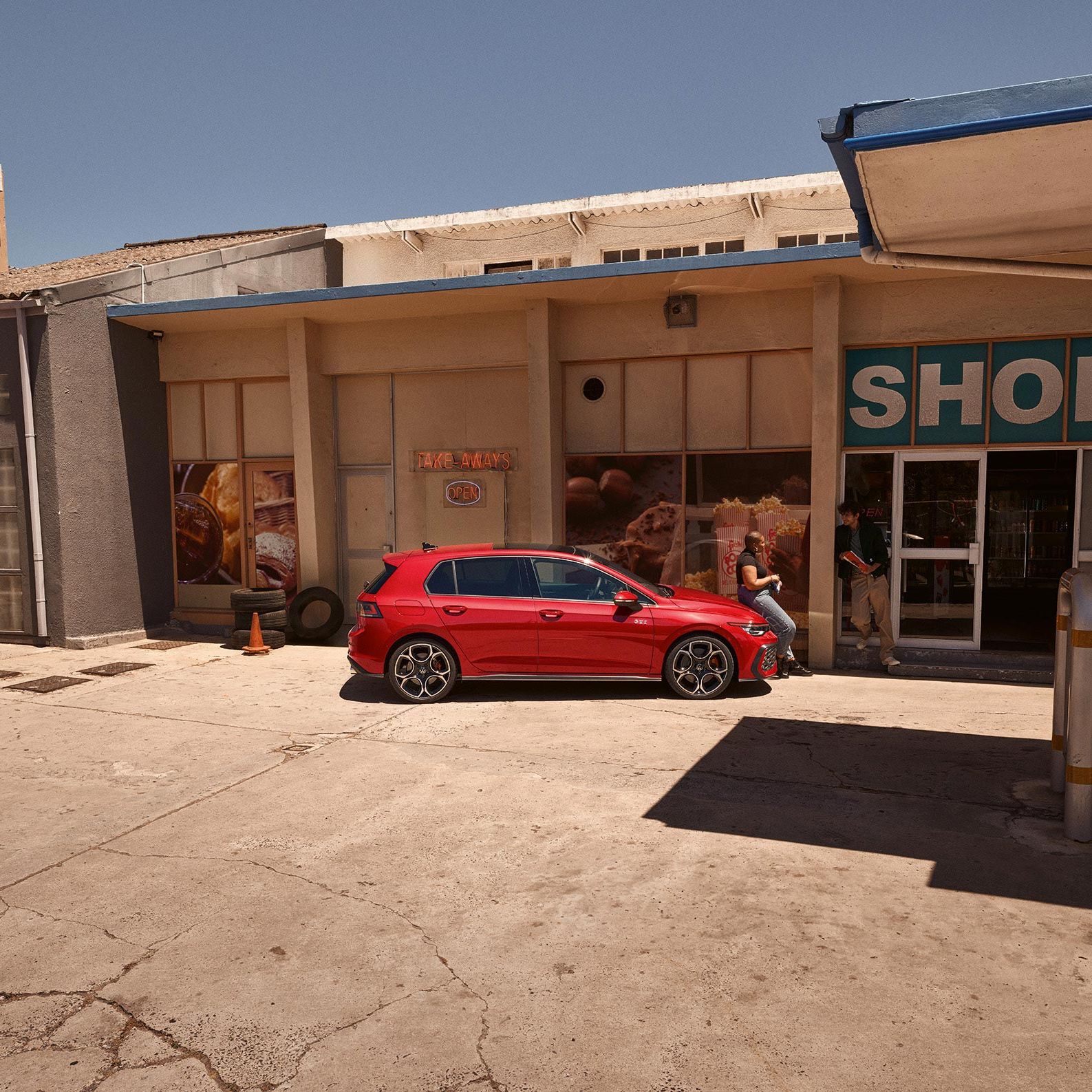 Sprednji in stranski pogled na VW Polo