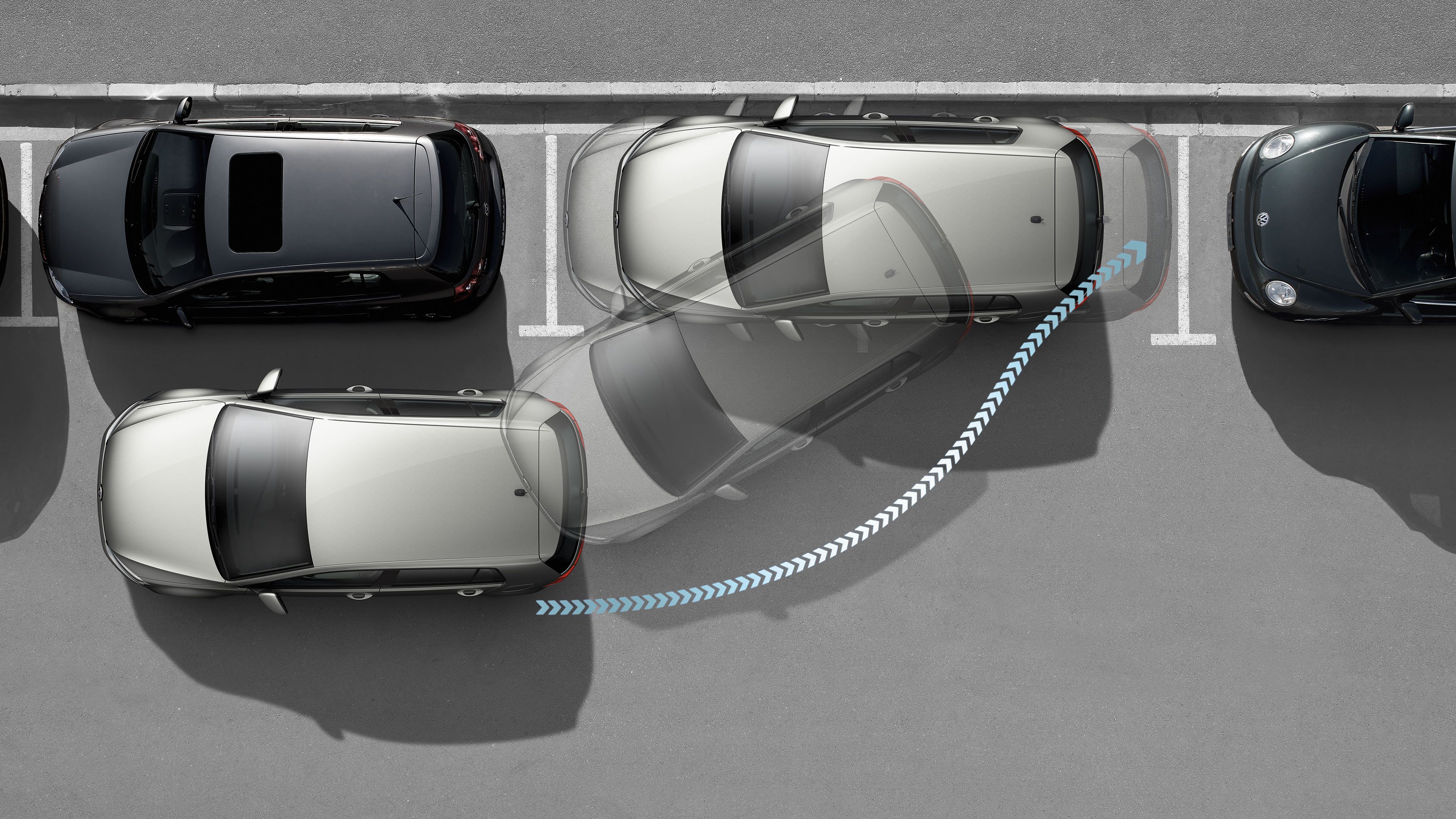 VW zlati GTD Variant parkirni sistem s krmilno avtomatiko