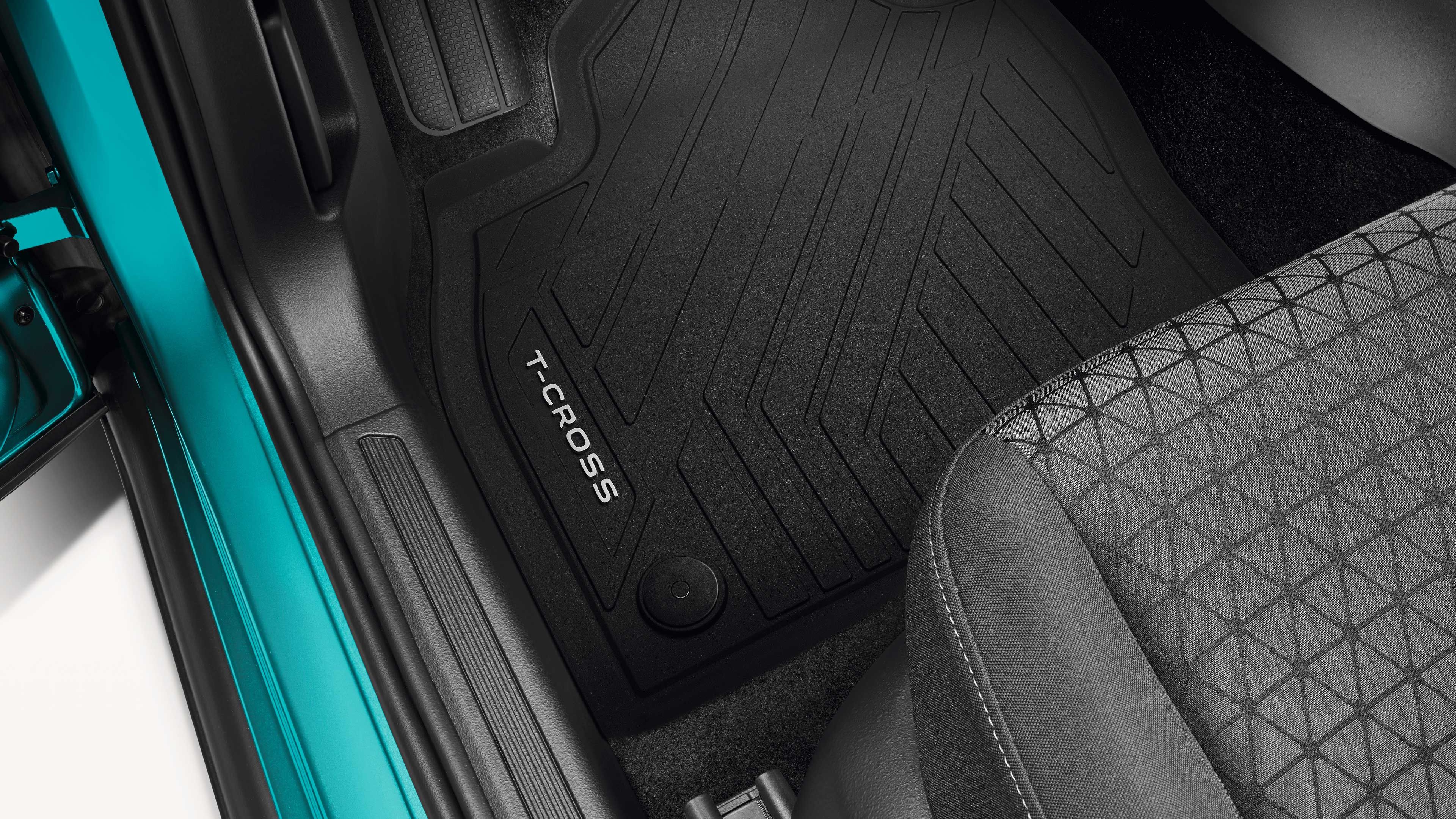 Produktansicht der Volkswagen T-Cross Allwetterfußmatten