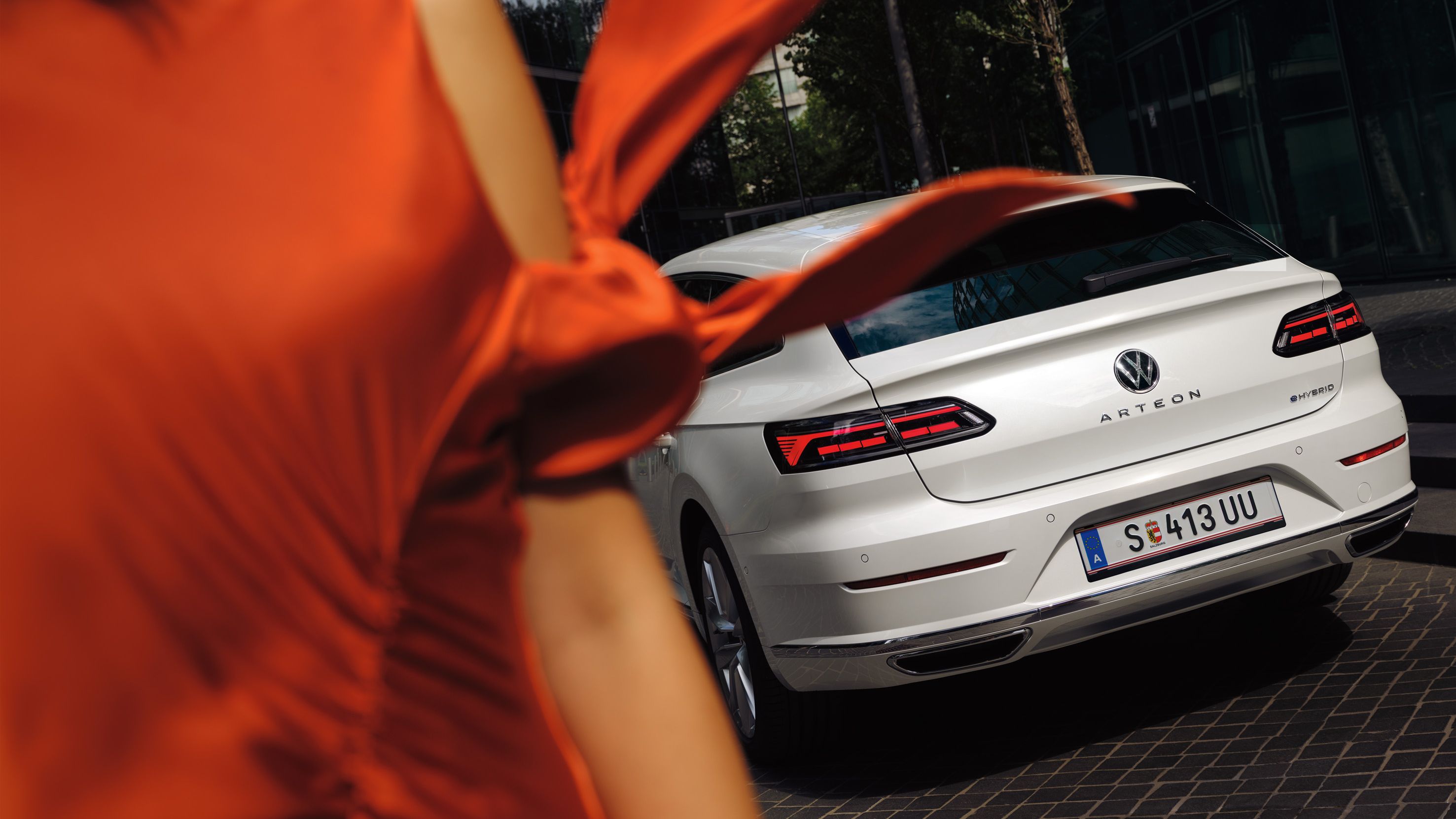 Pogled na zadek VW Arteona Shooting Brake eHybrid
