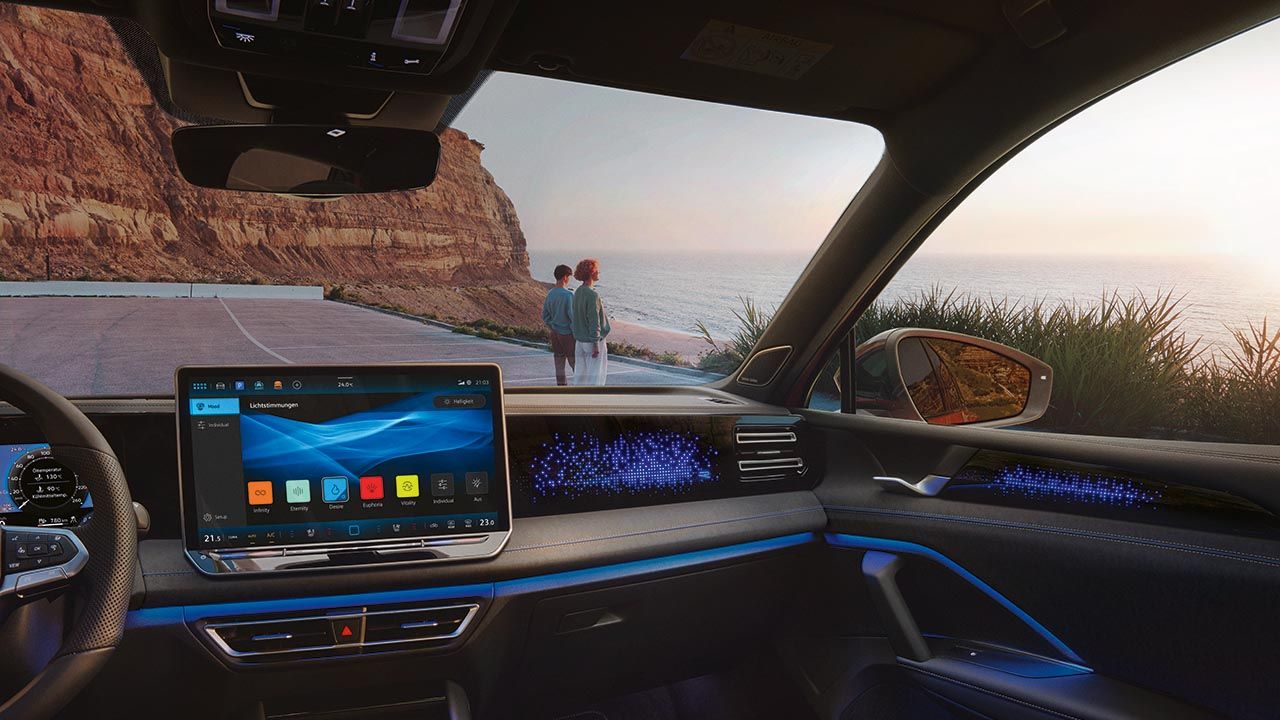 Ambientna osvetlitev v Volkswagen Tiguan-u