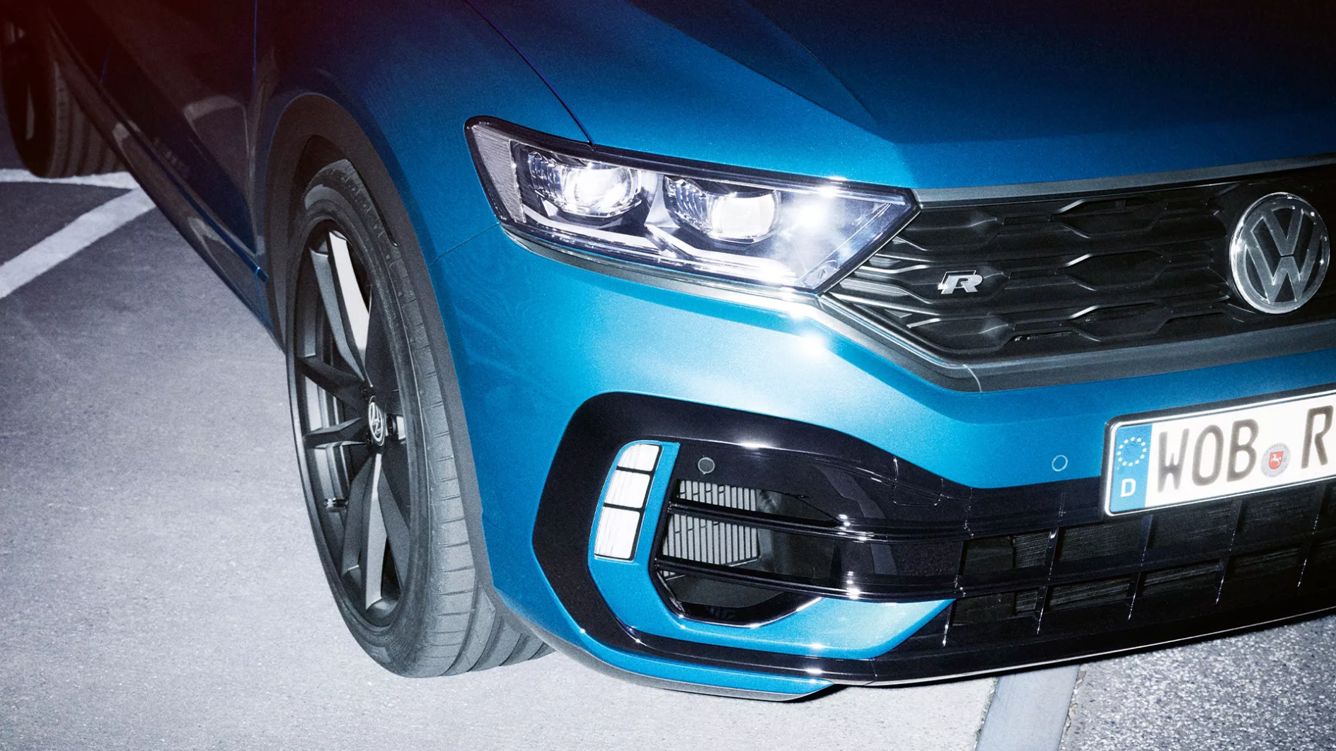 VW T-Roc R detajlni posnetek sprednjega dela