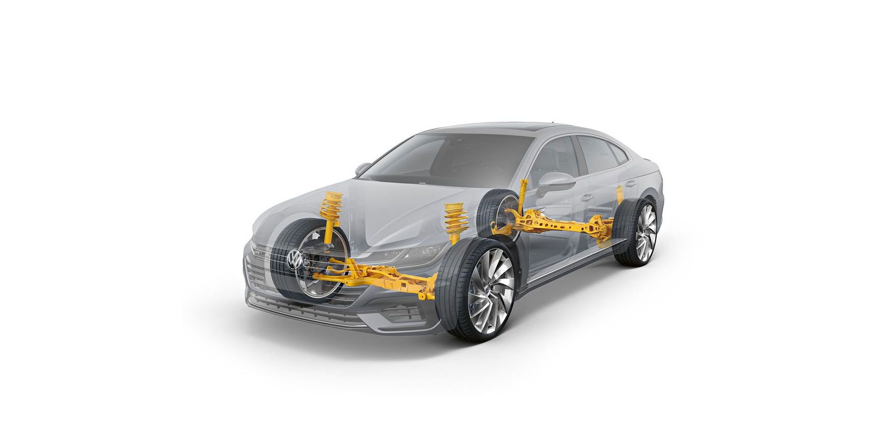 Grafische Darstellung der DCC Adaptive Fahrwerksregelung