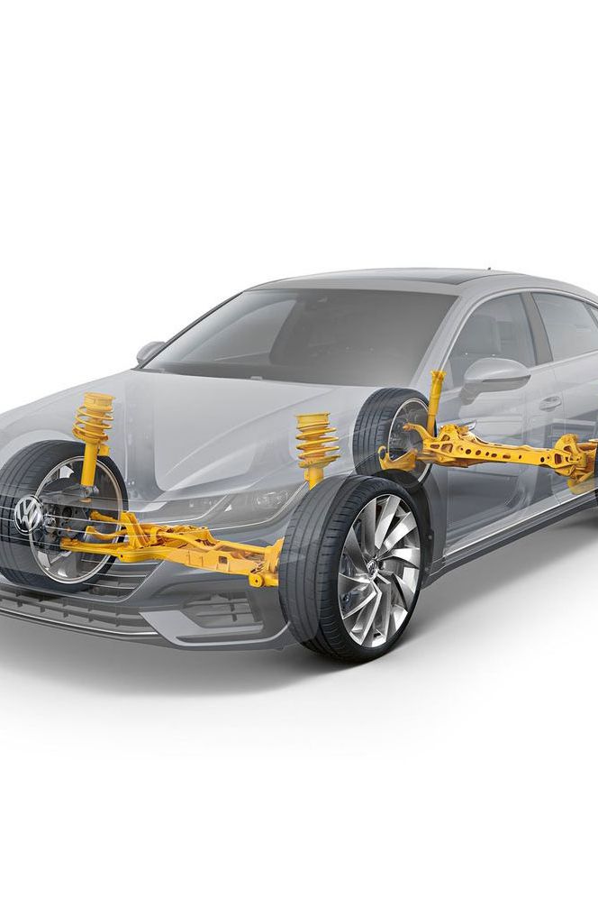 Grafische Darstellung der DCC Adaptive Fahrwerksregelung