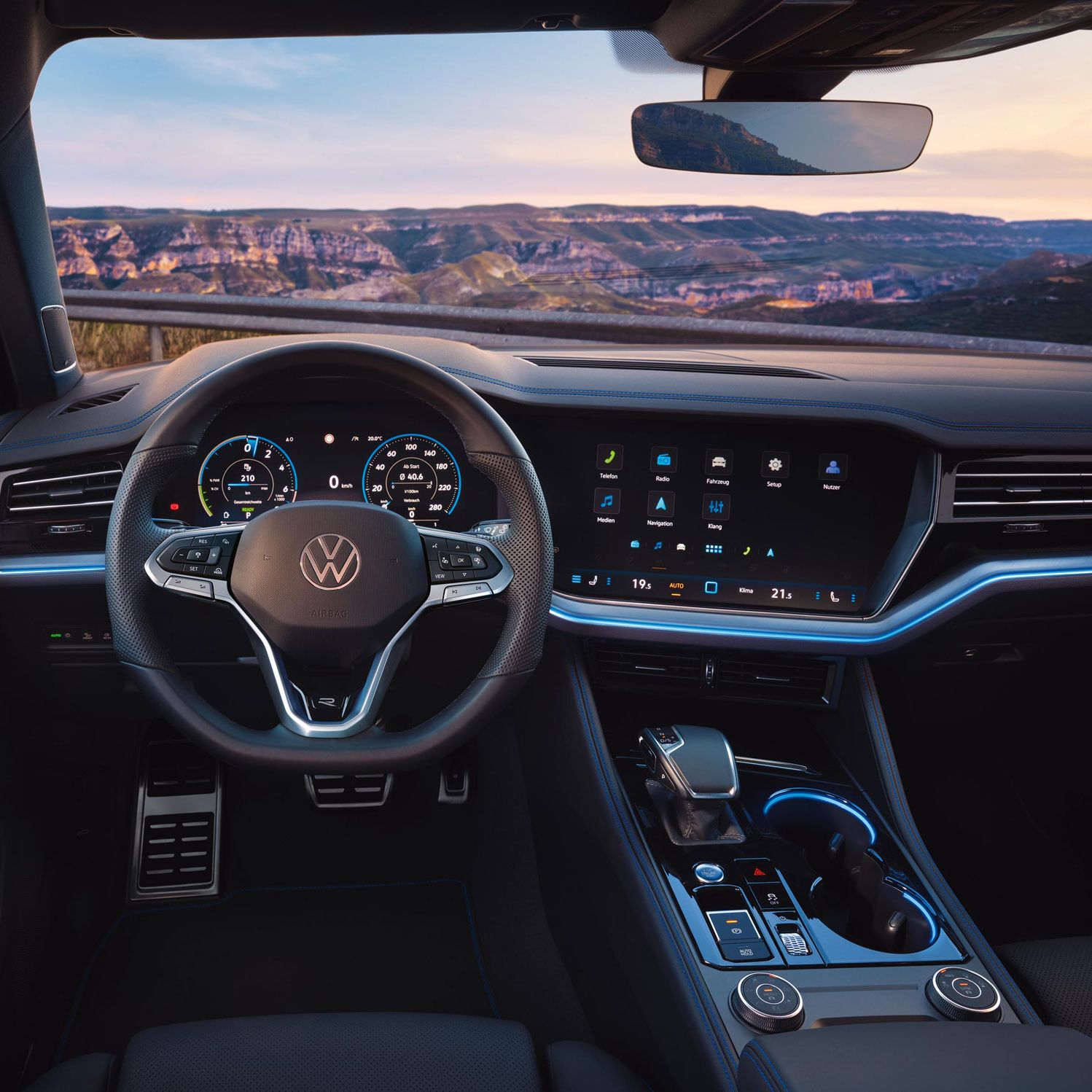 Pogled na notranjost Touareg eHybrid