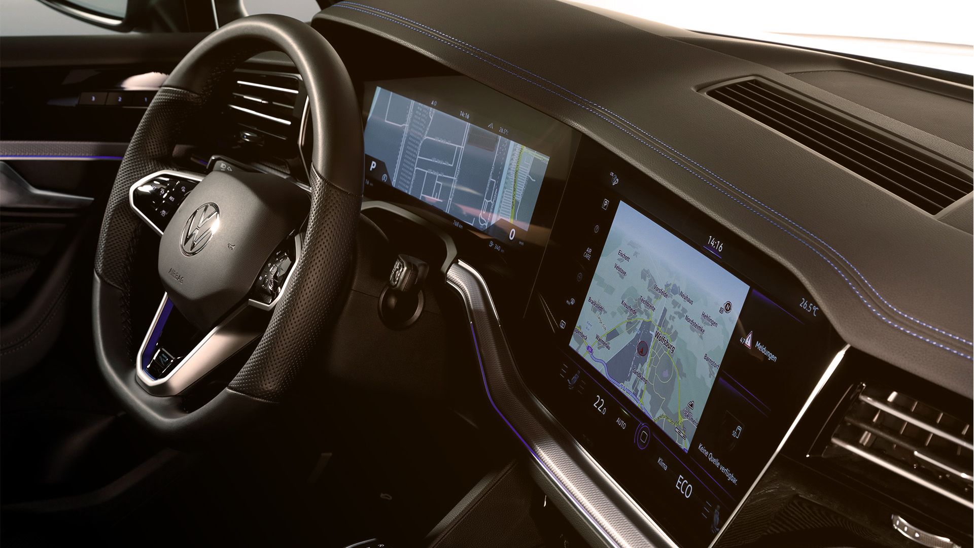 Športni večfunkcijski volan v Volkswagnovem modelu Touareg R