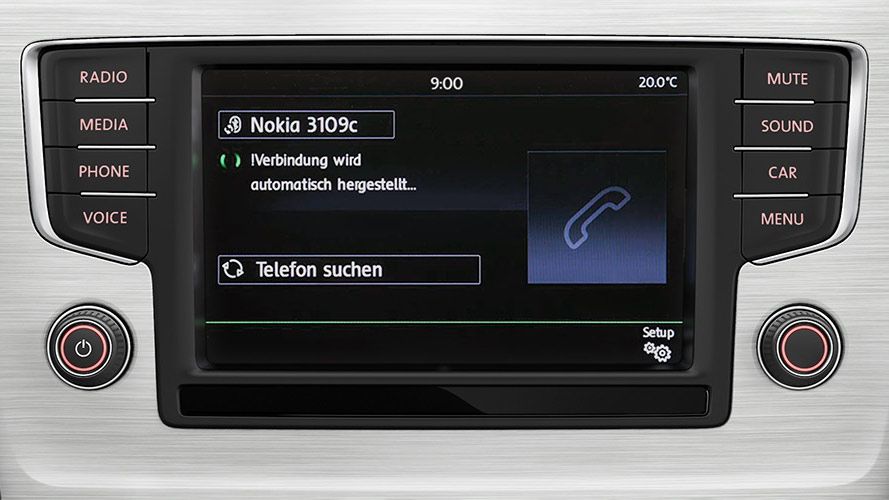vw volkswagen golf 7 telefonija